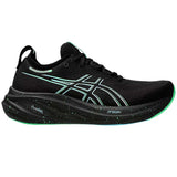 Tenis Asics GEL NIMBUS 26 Negro Verde Hombre