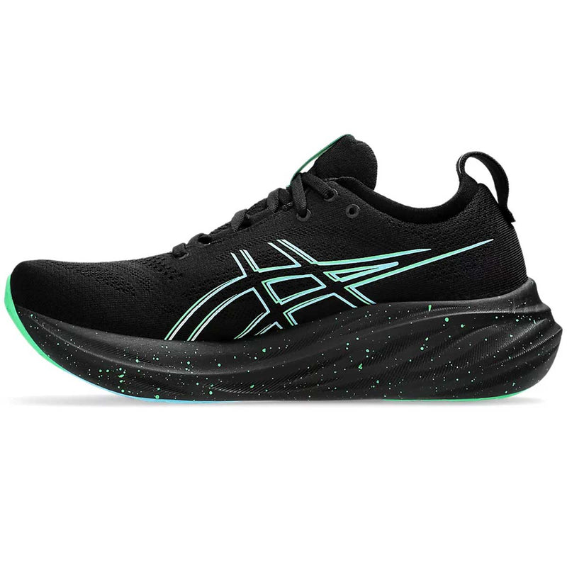 Tenis Asics GEL NIMBUS 26 Negro Verde Hombre