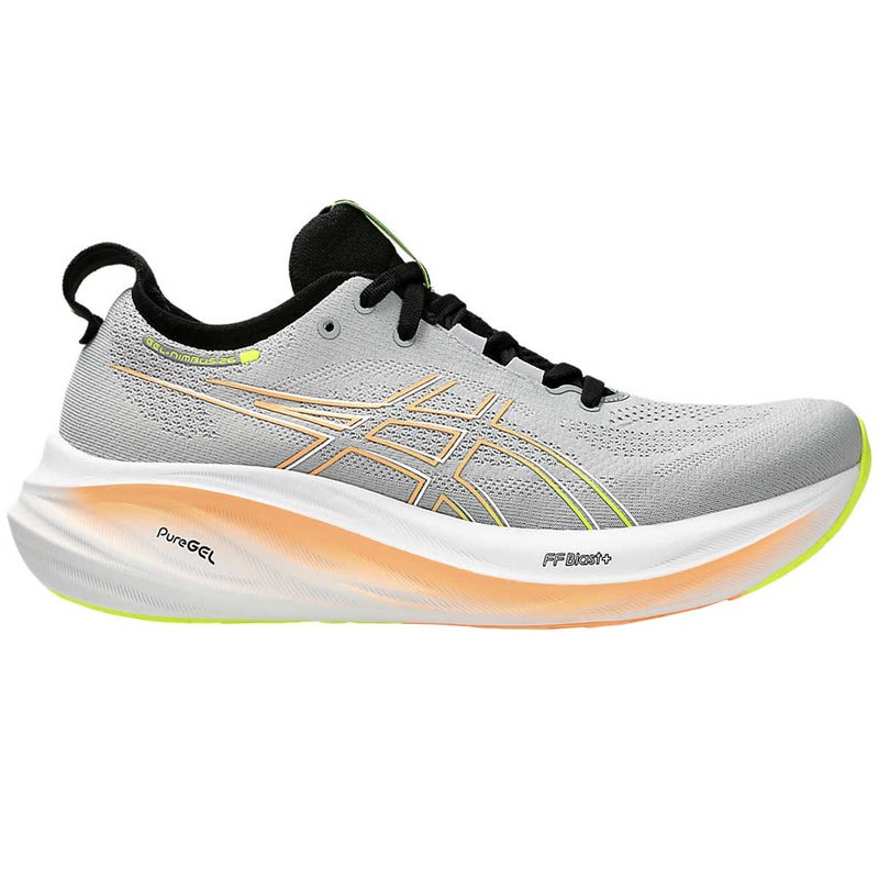 Tenis Asics GEL NIMBUS 26 Gris Naranja Hombre