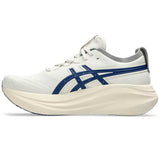 Tenis Asics GEL NIMBUS 27 Beige Azul Hombre