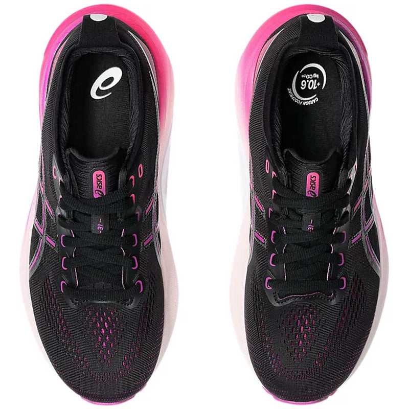 Tenis Asics GEL KAYANO 31 Negro Fucsia Mujer