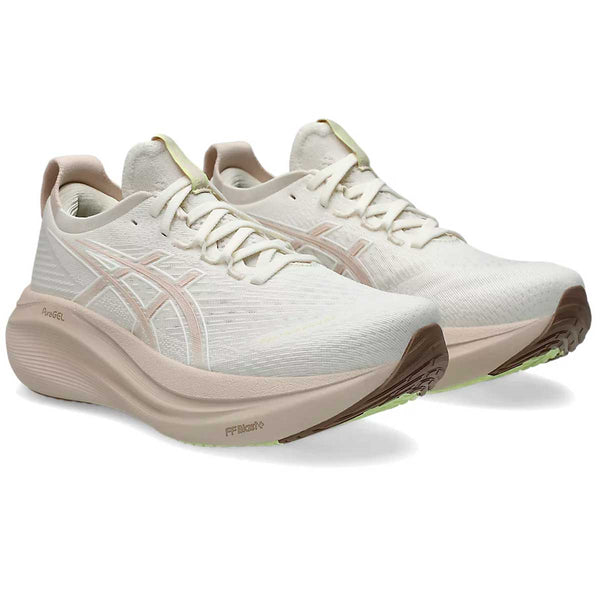 Tenis Asics Running GEL NIMBUS 27 Beige Marrón Mujer