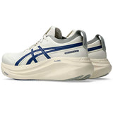 Tenis Asics Running GEL NIMBUS 27 Beige Azul Mujer