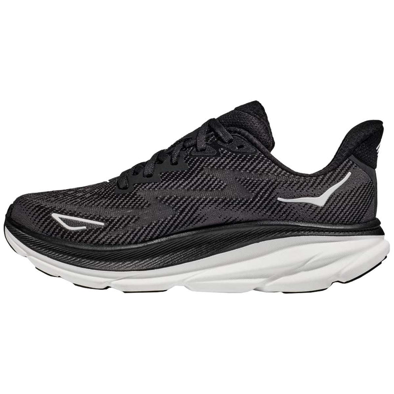 Tenis Hoka CLIFTON 9 Running Negro Blanco Hombre