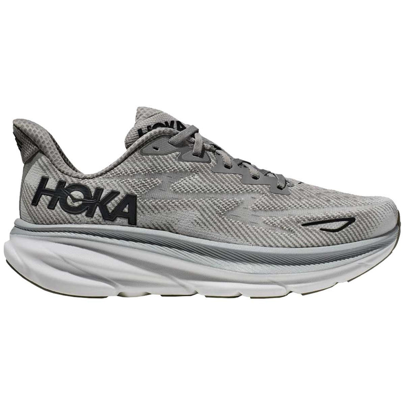 Tenis Hoka CLIFTON 9 Running Gris Negro Hombre