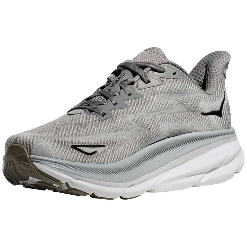 Tenis Hoka CLIFTON 9 Running Gris Negro Hombre