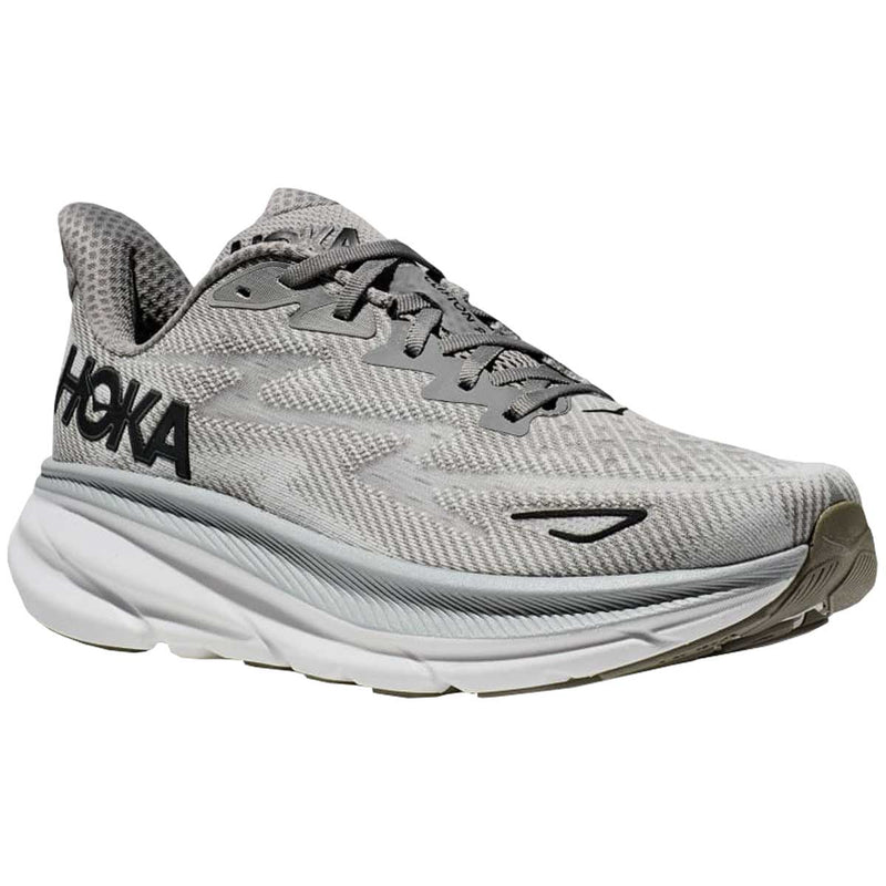 Tenis Hoka CLIFTON 9 Running Gris Negro Hombre