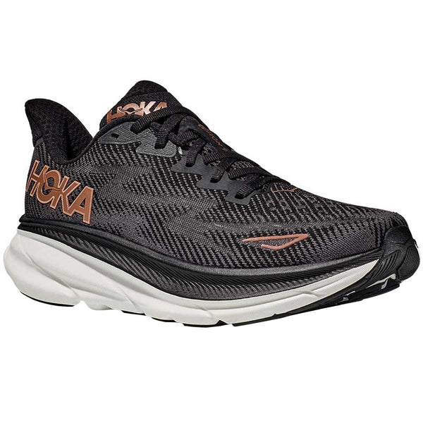 Tenis Hoka CLIFTON 9 Running Negro Cobre Mujer