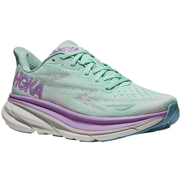 Tenis Hoka Running CLIFTON 9 Aqua Morado Mujer