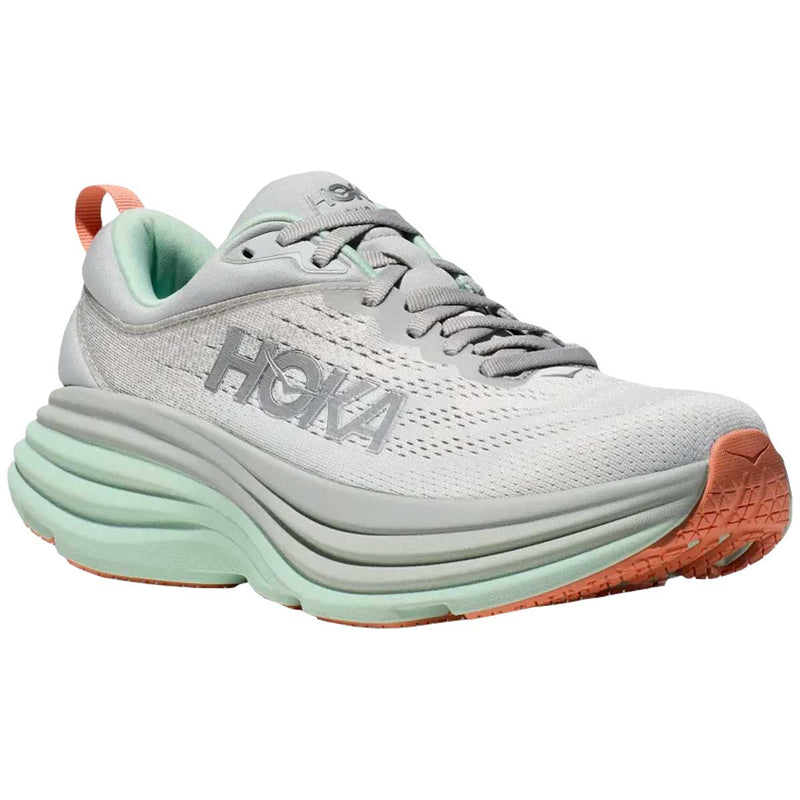 Tenis Hoka BONDI 8 Gris Verde Mujer