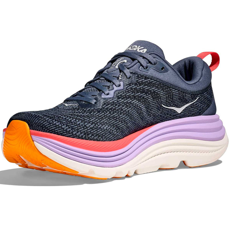 Tenis Hoka Running GAVIOTA 5 Navy Lila Mujer