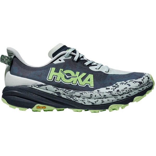 Tenis Hoka Trail Running SPEEDGOAT 6 Gris Blanco Hombre