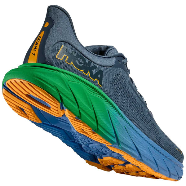 Tenis Hoka Running ARAHI 7 Azul Verde Hombre