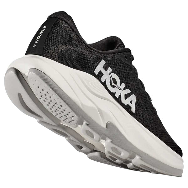 Tenis Hoka Running RINCON 4 Negro Blanco Mujer