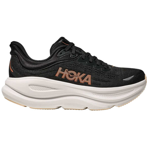 Tenis Hoka BONDI 9 Running Negro Rose Gold Mujer