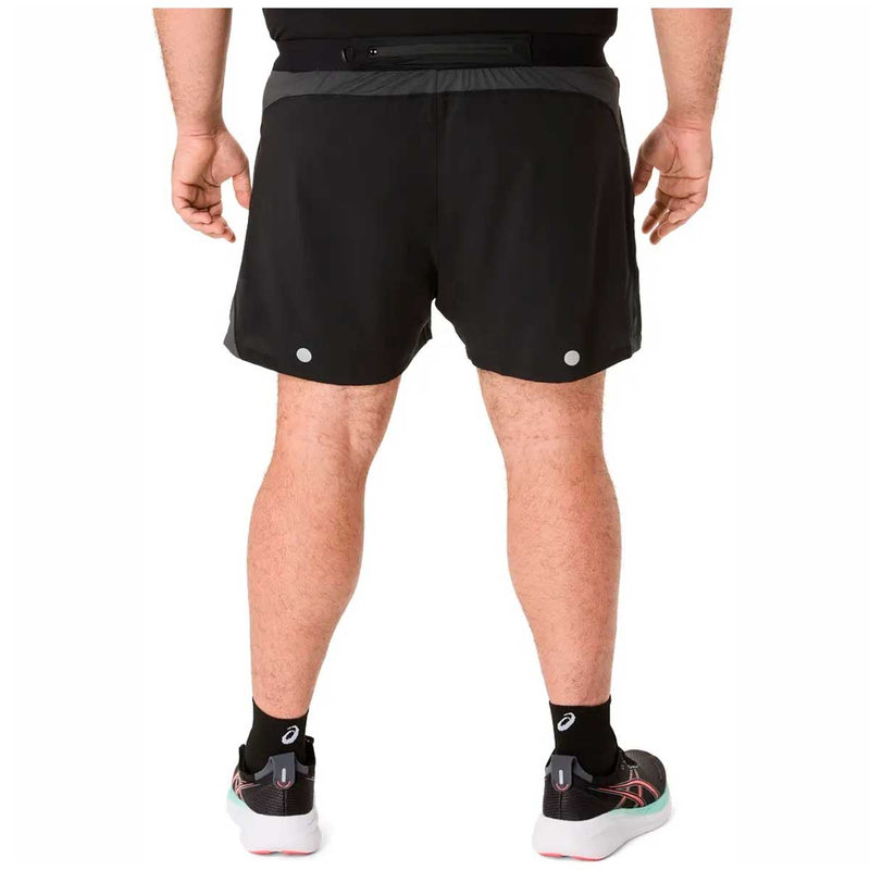 Short Deportivo Asics ROAD 5IN SHORT Negro Hombre