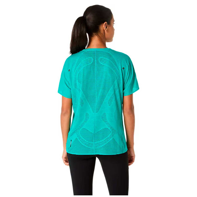 Playera Deportiva Asics METARUN SS TOP Aqua Mujer