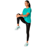 Playera Deportiva Asics METARUN SS TOP Aqua Mujer