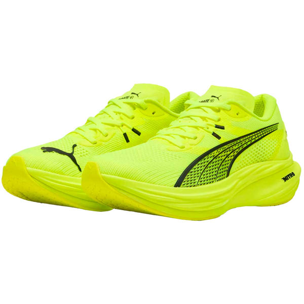 Tenis Puma DEVIATE NITRO 3 Amarillo Neón Hombre