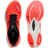 Tenis Puma DEVIATE NITRO 3 Naranja Blanco Hombre
