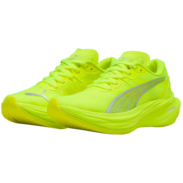 Tenis Puma Running DEVIATE NITRO 3 Amarrillo Neón Mujer