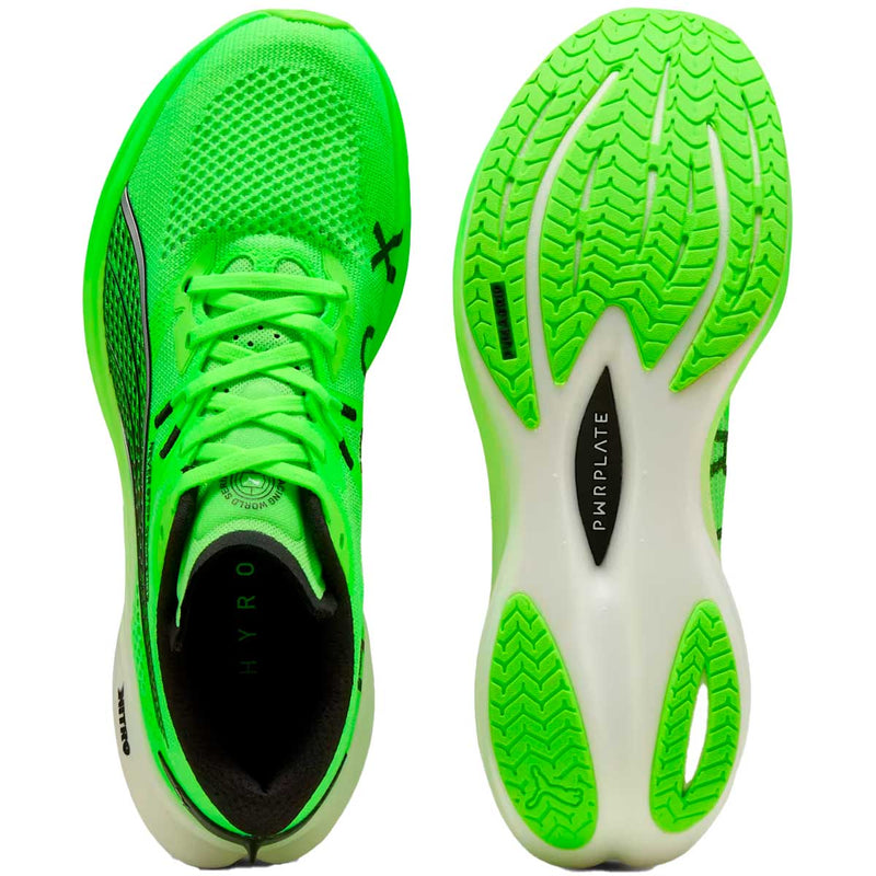 Tenis Puma DEVIATE NITRO 3 HYROX Verdes Hombre