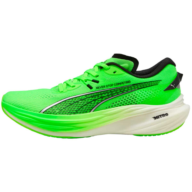 Tenis Puma DEVIATE NITRO 3 HYROX Verdes Hombre