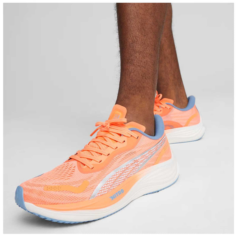 Tenis Puma VELOCITY NITRO 3 Naranja Blanco Caballero