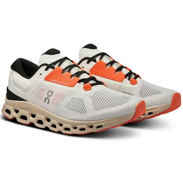 Tenis On Running CLOUD STRATUS 3 Blanco Naranja Hombre