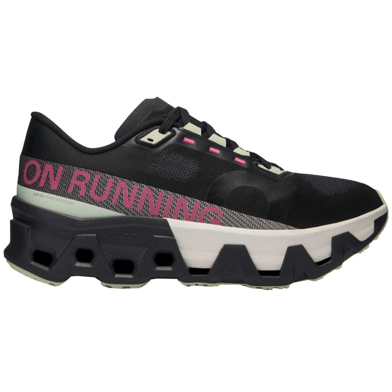 Tenis On Cloudmonster Hyper Negro Rosa Mujer