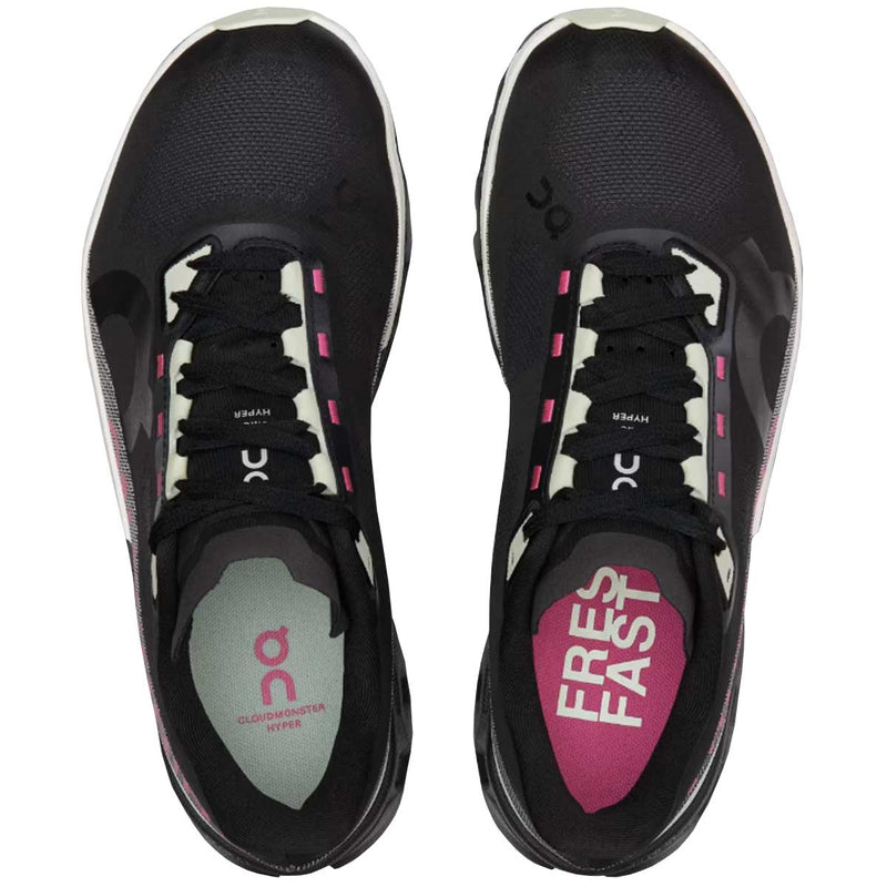 Tenis On Cloudmonster Hyper Negro Rosa Mujer