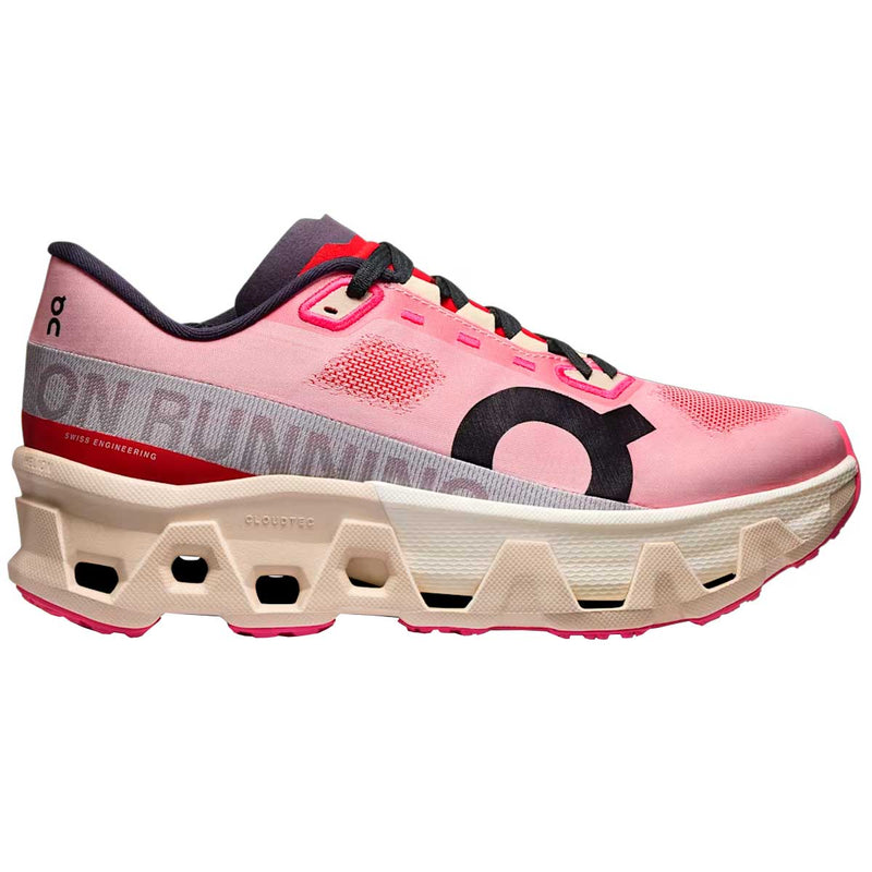 Tenis ON CLOUDMONSTER HYPER Beige Rojo Mujer