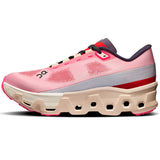 Tenis ON CLOUDMONSTER HYPER Beige Rojo Mujer