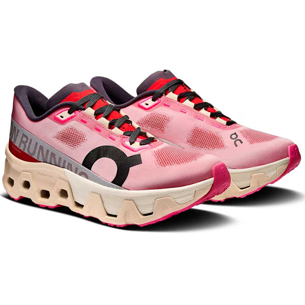 Tenis ON CLOUDMONSTER HYPER Beige Rojo Mujer