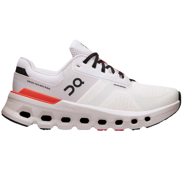 Tenis Running On CLOUDRUNNER 2 Blanco Naranja Mujer