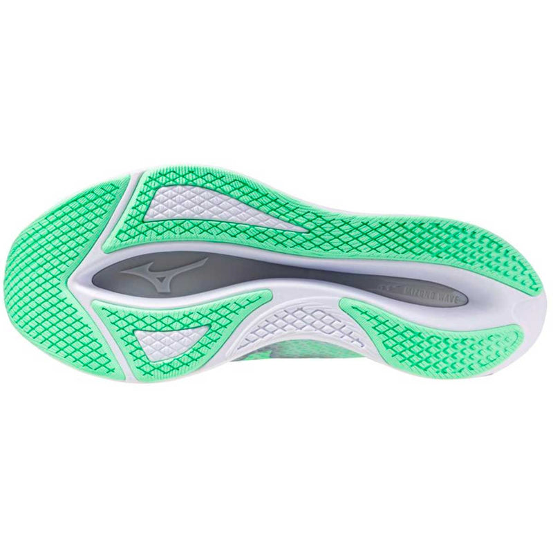 Tenis Mizuno WAVE REBELLION FLASH Menta Neón Hombre