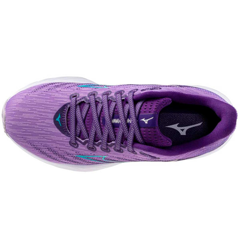 Tenis Running Mizuno WAVE RIDER 28 Morado Blanco Mujer