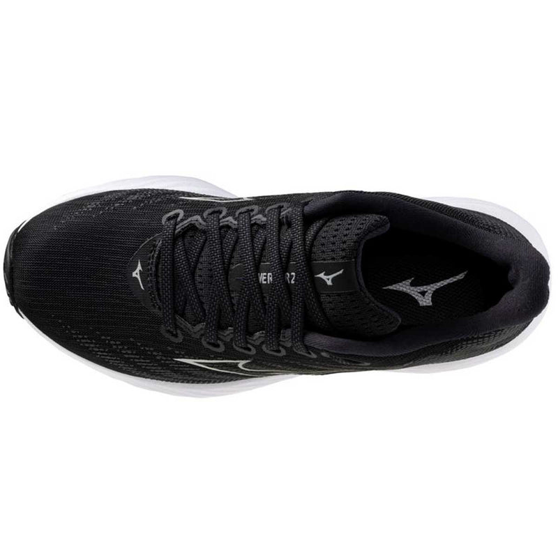 Tenis Running Mizuno WAVE RIDER 28 Negro Plata Mujer