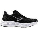 Tenis Running Mizuno WAVE SKY 8 Negro Plata Mujer