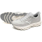 Tenis Running Mizuno WAVE SKY 8 Gris Beige Mujer