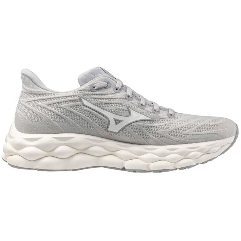 Tenis Running Mizuno WAVE SKY 8 Gris Beige Mujer