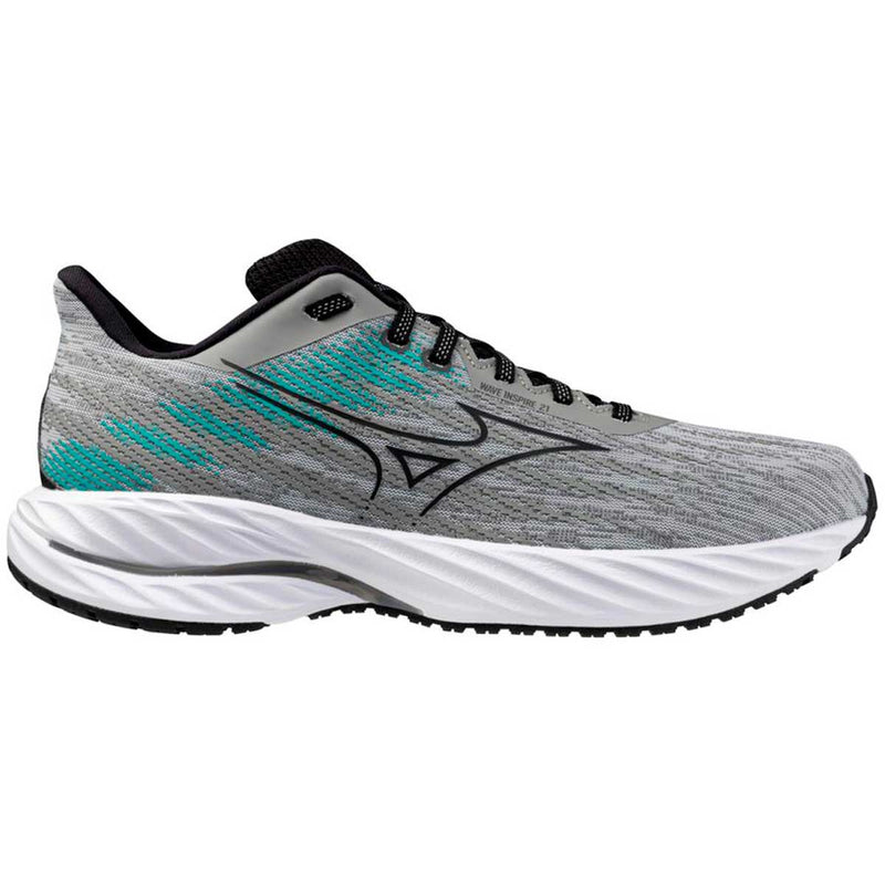 Tenis Running Mizuno WAVE INSPIRE 21 Gris Blanco Hombre