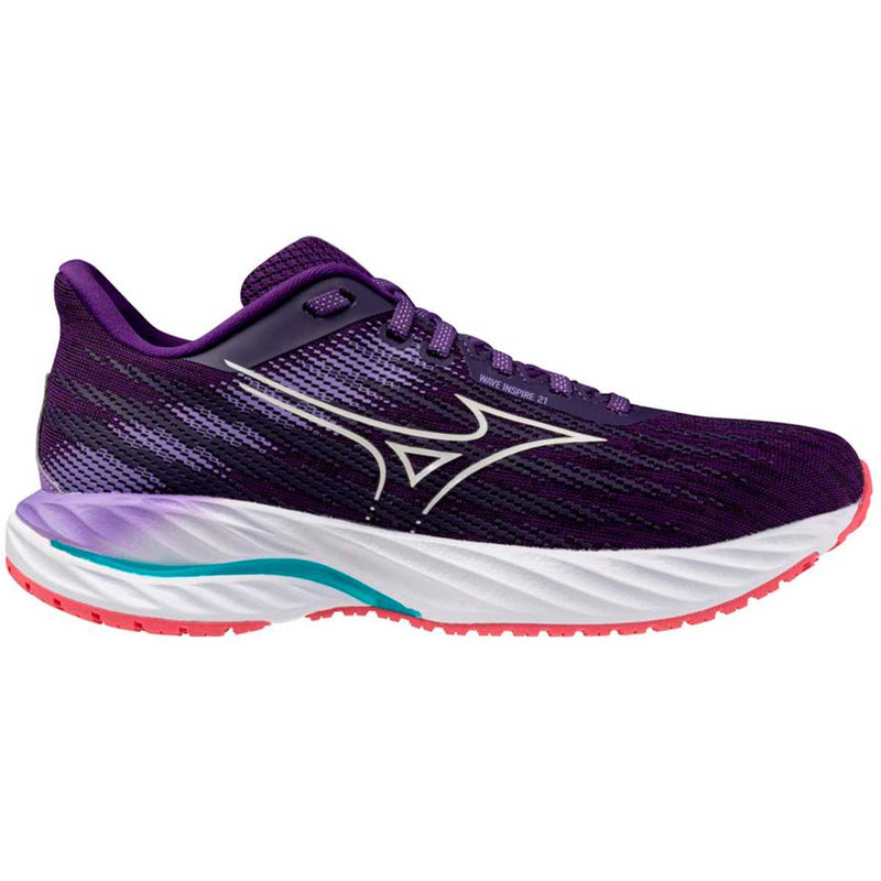 Tenis Running Mizuno WAVE INSPIRE 21 Morado Lila Mujer