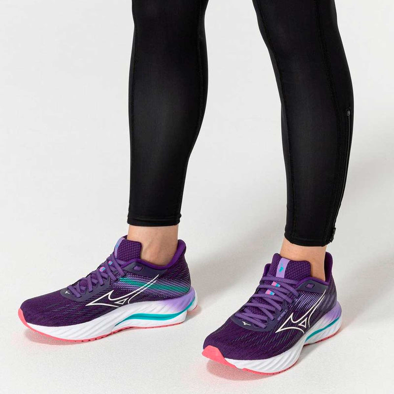 Tenis Running Mizuno WAVE INSPIRE 21 Morado Lila Mujer