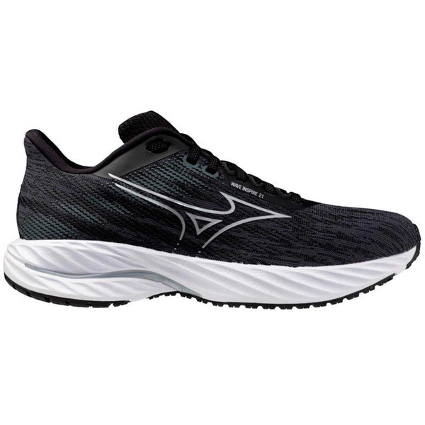 Tenis Running Mizuno WAVE INSPIRE 21 Negro Plata Mujer