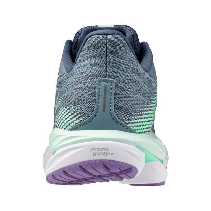 Tenis Running Mizuno WAVE INSPIRE 21 Gris Blanco Mujer