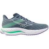 Tenis Running Mizuno WAVE INSPIRE 21 Gris Blanco Mujer