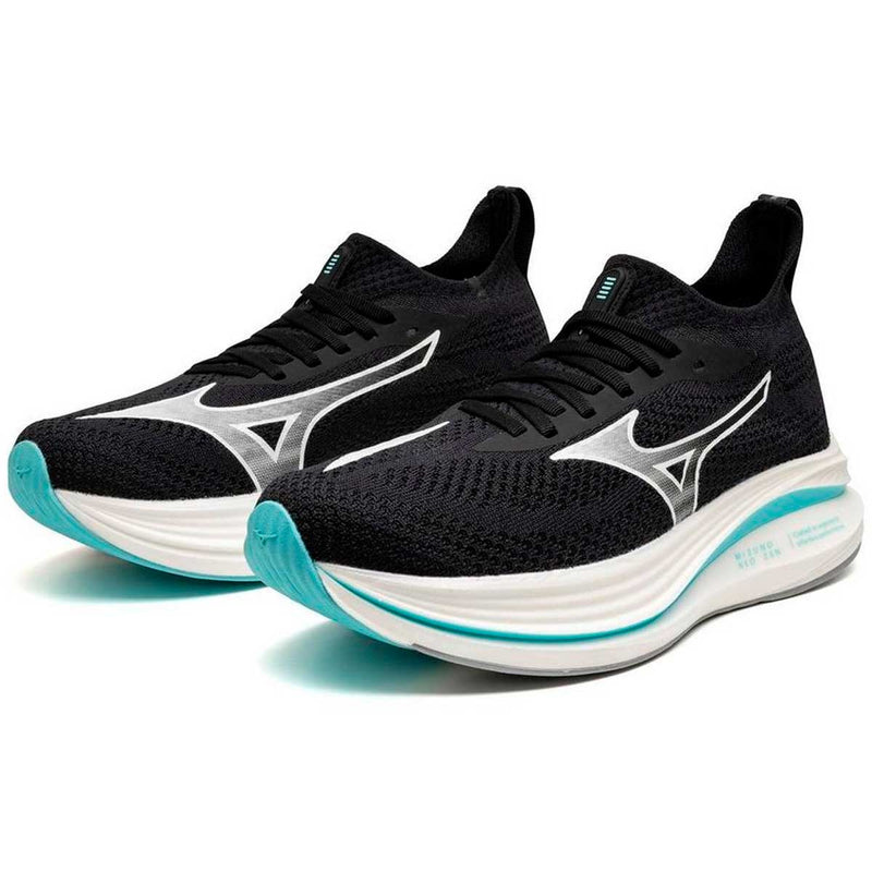 Tenis Running Mizuno NEO ZEN Negro Aqua Mujer