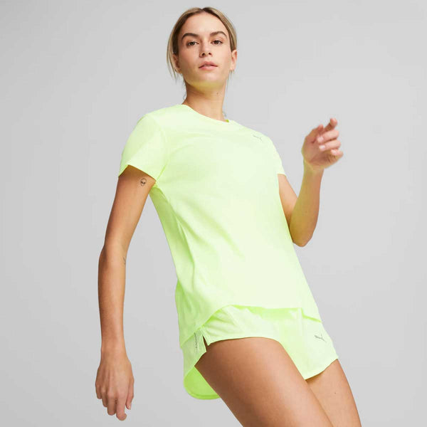 Playera Deportiva Puma RUN FAVORITE SS TEE Amarillo Fast