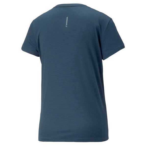 Playera Puma RUN LOGO SS TEE Navy Mujer